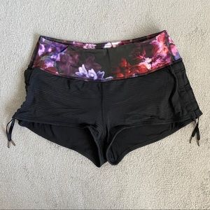Lululemon shorts with pull strings on the side